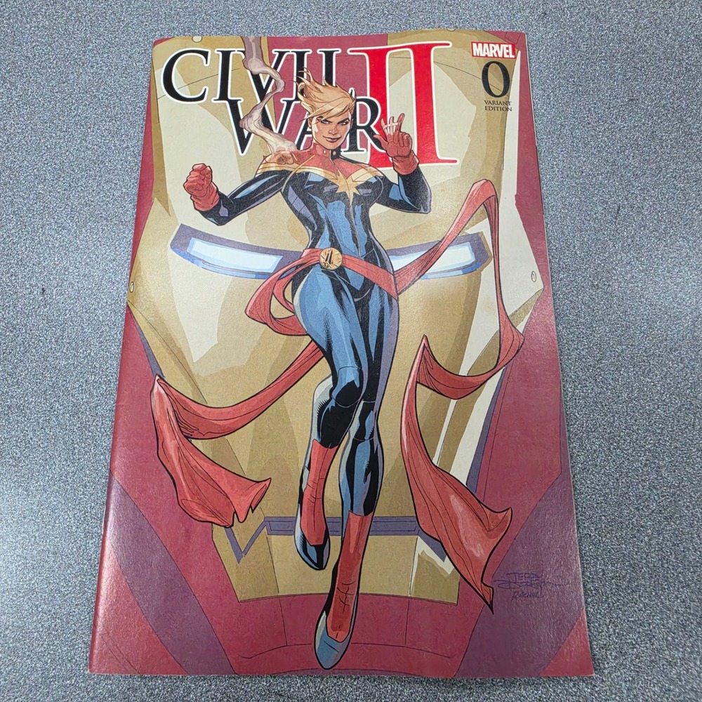 Marvel Civil War II 0 Comic Book Red Excellent Terry Dodson Variant